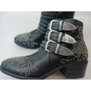 Shoedazzle "Kalene" Black Fashion Booties l Size: 6